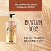 Goldener Body Shimmer mit Glitzerpartikeln